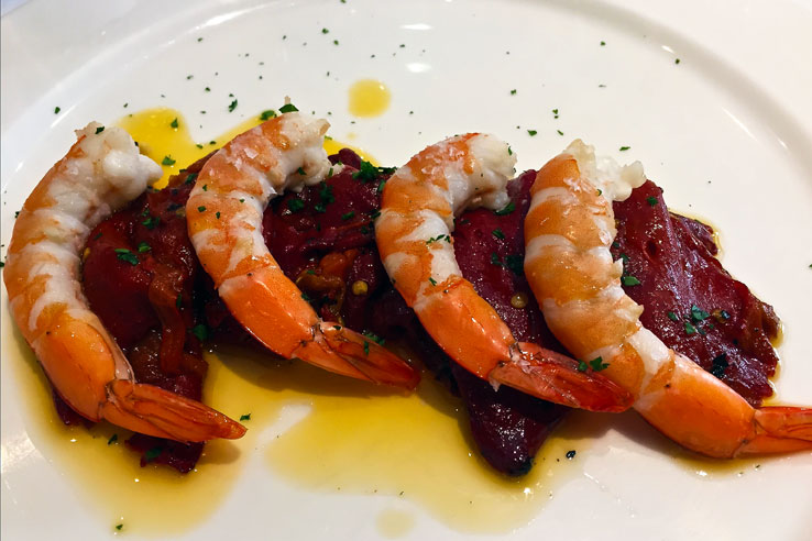 Gambas and Piquillos at Casa Manolo